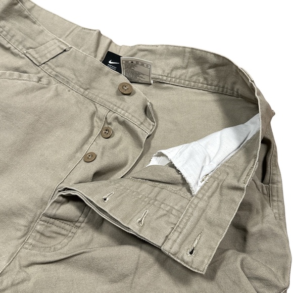 Vintage Y2K Nike ACG Relaxed Fit Khaki Tan Cotton Carpenter Pants Mens 34 - Picture 8 of 12